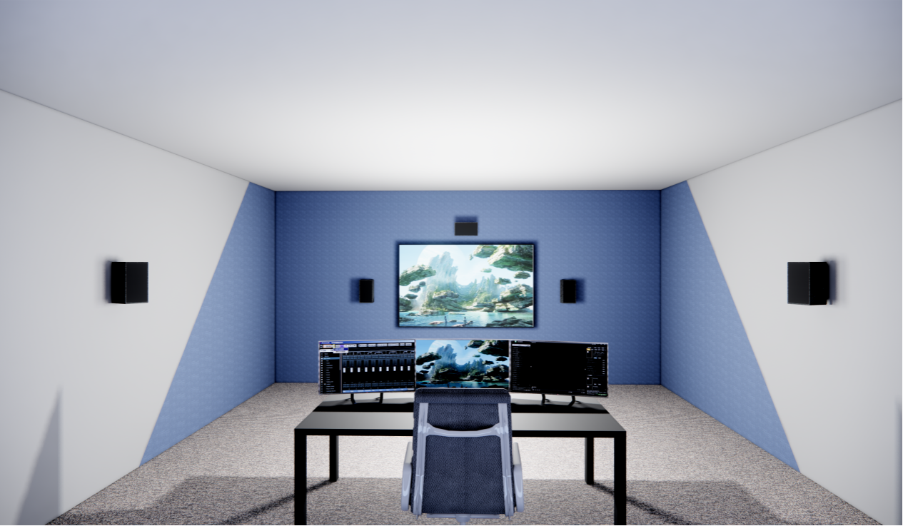 電視臺全景聲LED直視顯示審片室（20-40m2）